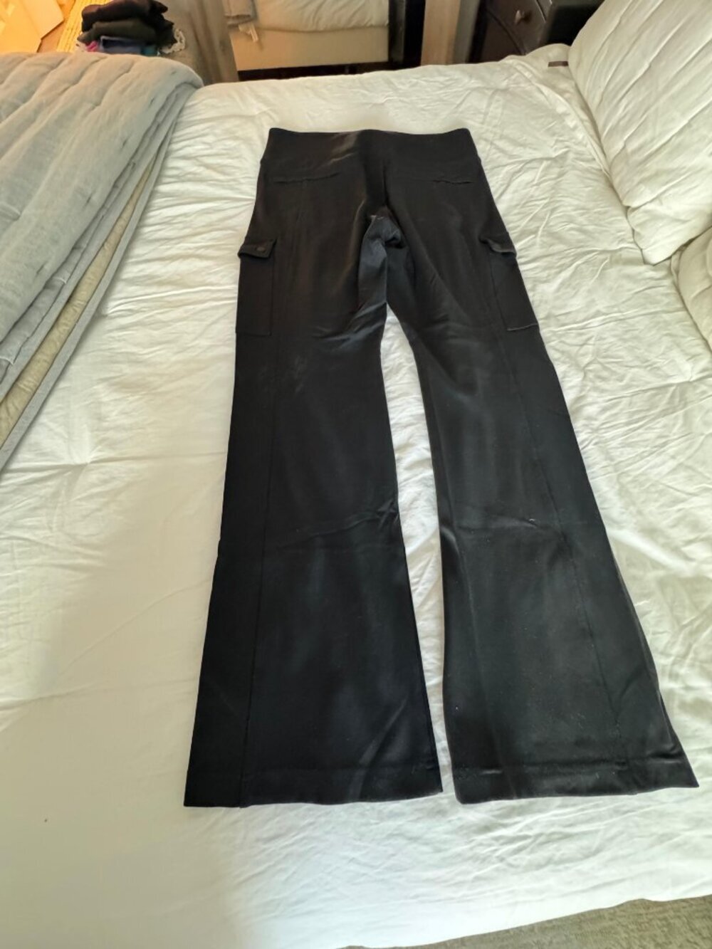 Athleta Black Cargo Flare Pants | High Rise Athleisure Pant | Women’s Activewear - Picture 6 of 10